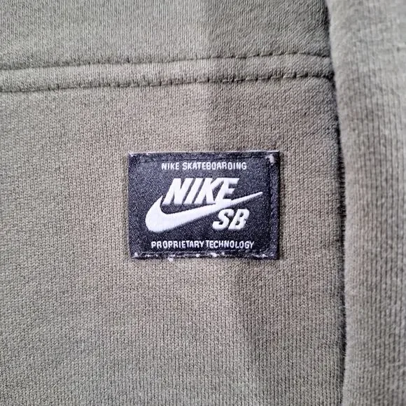 Nike SB Men's XL Everett Sweatshirt Olive Green Long Sleeve Crew Neck Sweater - Picture 6 of 15